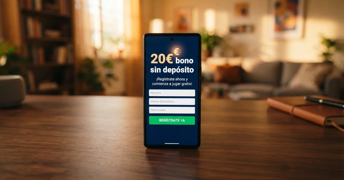 Bono de 20 euros sin depósito en casinos online España en 2026