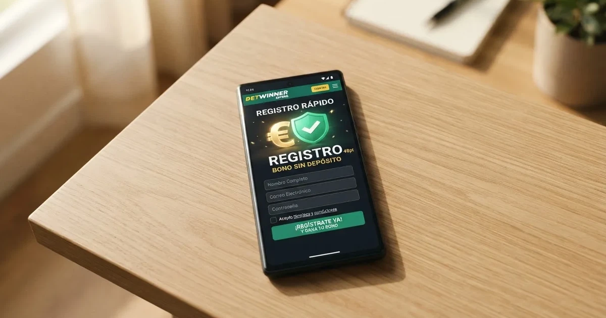 Pantalla de registro en un casino online español mostrando la sección de bonos sin depósito