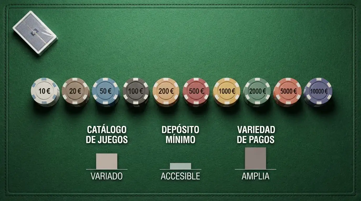 Tabla comparativa con los logotipos y cifras clave de los principales casinos Bonus Crab