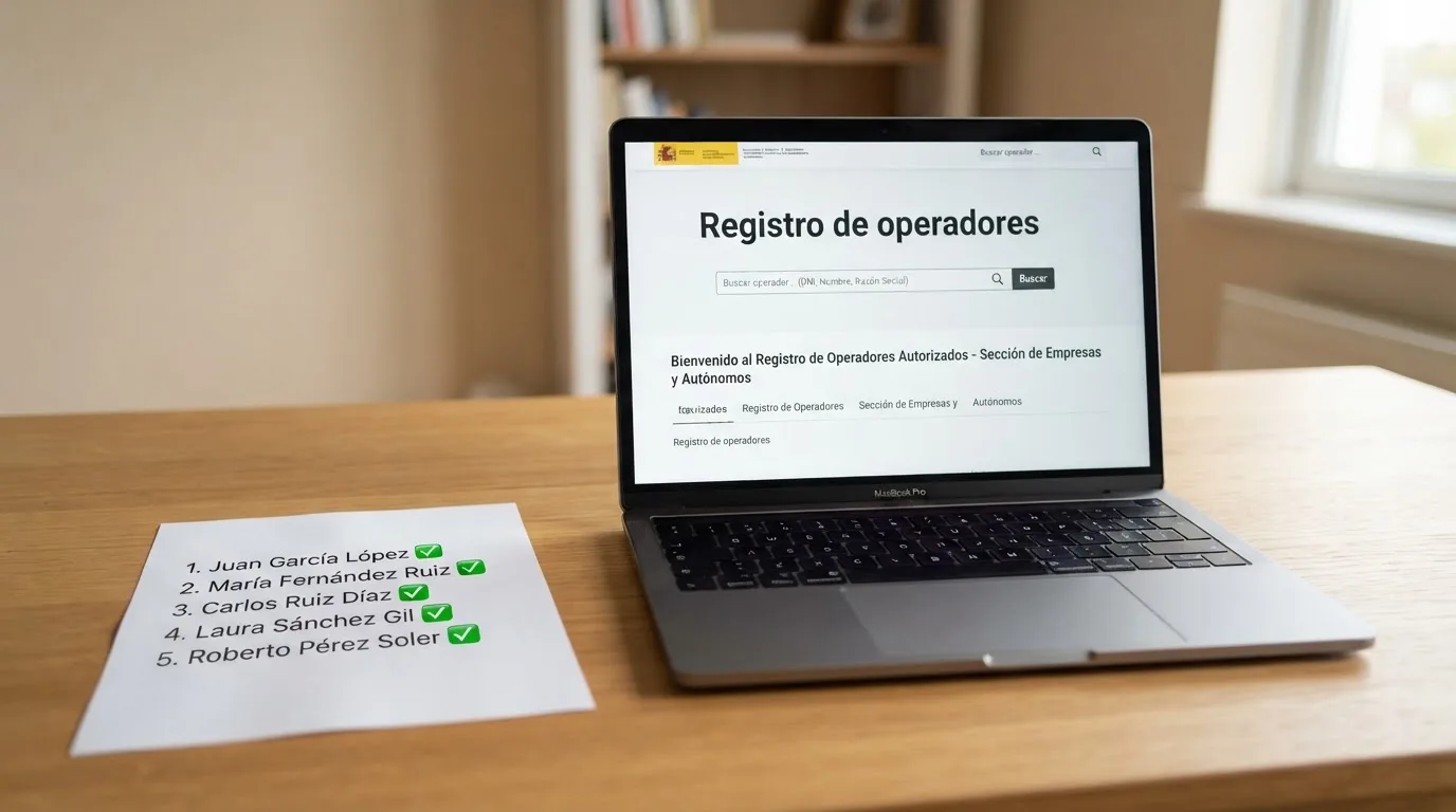 El logotipo de la DGOJ junto a un documento oficial de licencia de juego sobre un escritorio
